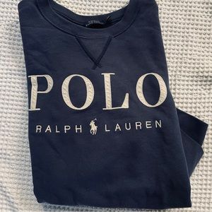 Ralph Lauren Polo Woman’s Crewneck Blue Sweater sweatshirt Size L
